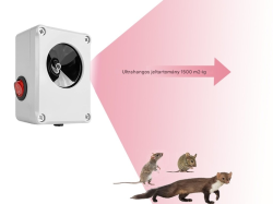 Vízálló ultrahangos madárijesztő martalócok, egerek és patkányok számára DRAGON ULTRASONIC C100