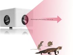 3D-s ultrahangos madárijesztő martalócok, egerek és patkányok számára DRAGON ULTRASONIC C360 SMART